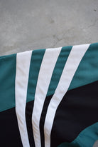 Adidas Black & Green Embroidered Spellout Jacket — 1990s (M/L) - Retrospective Store