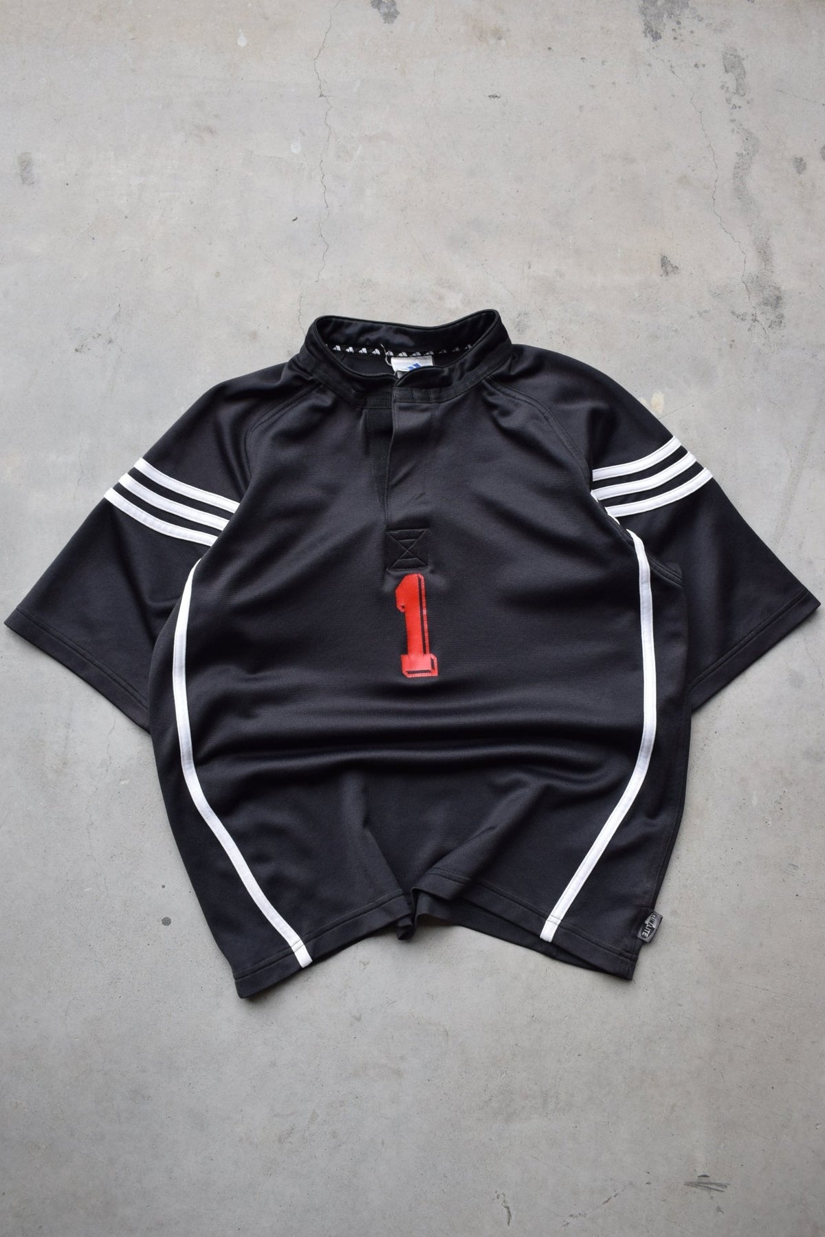 Adidas Black Jersey — 1990s (S) - Retrospective Store