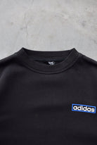 Adidas Black Spellout Crewneck — 1990s (L) - Retrospective Store