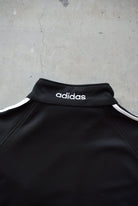 Adidas Black & White Embroidered Spellout Jacket — 1990s (XL) - Retrospective Store