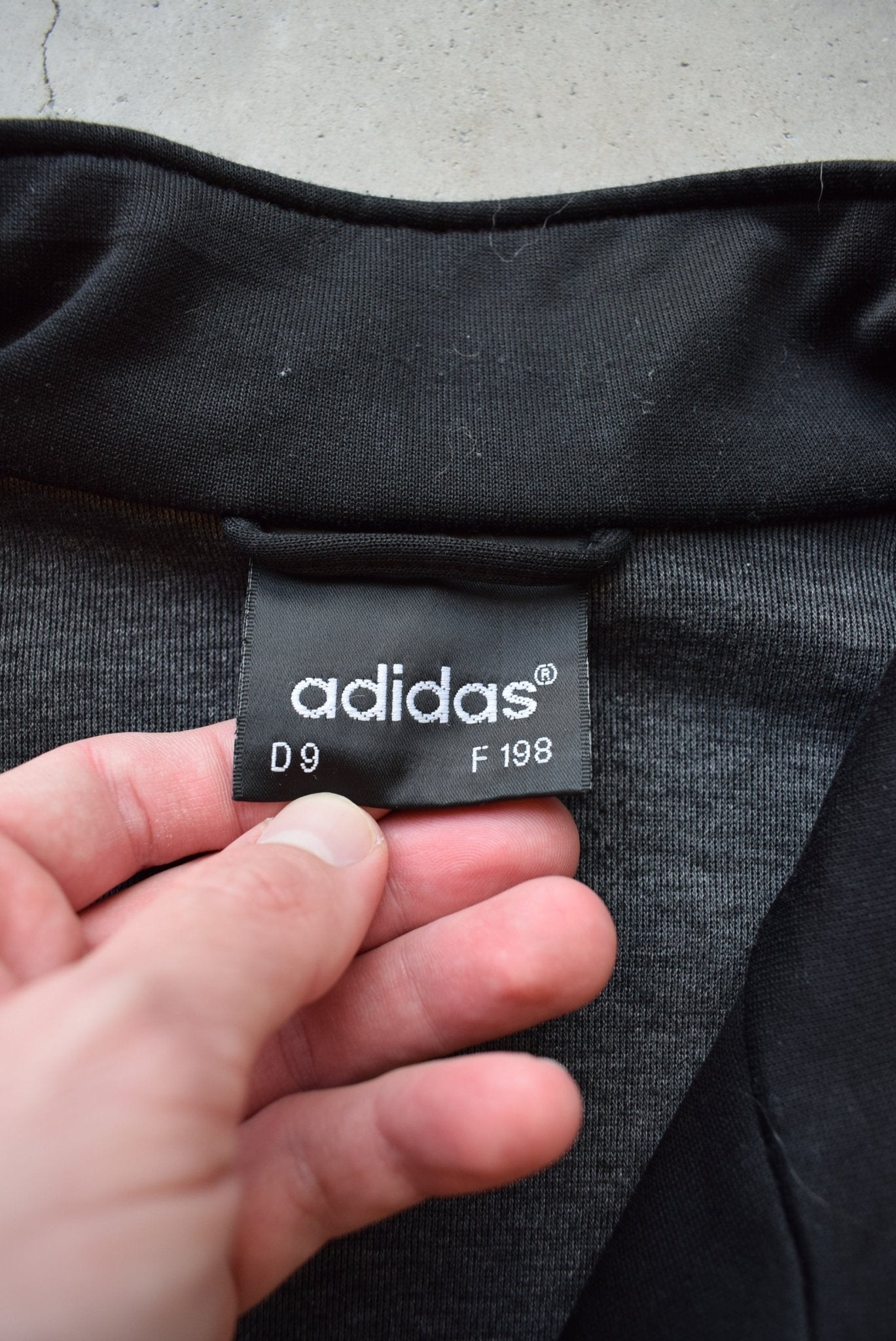 Adidas Black & White Embroidered Spellout Jacket — 1990s (XL) - Retrospective Store
