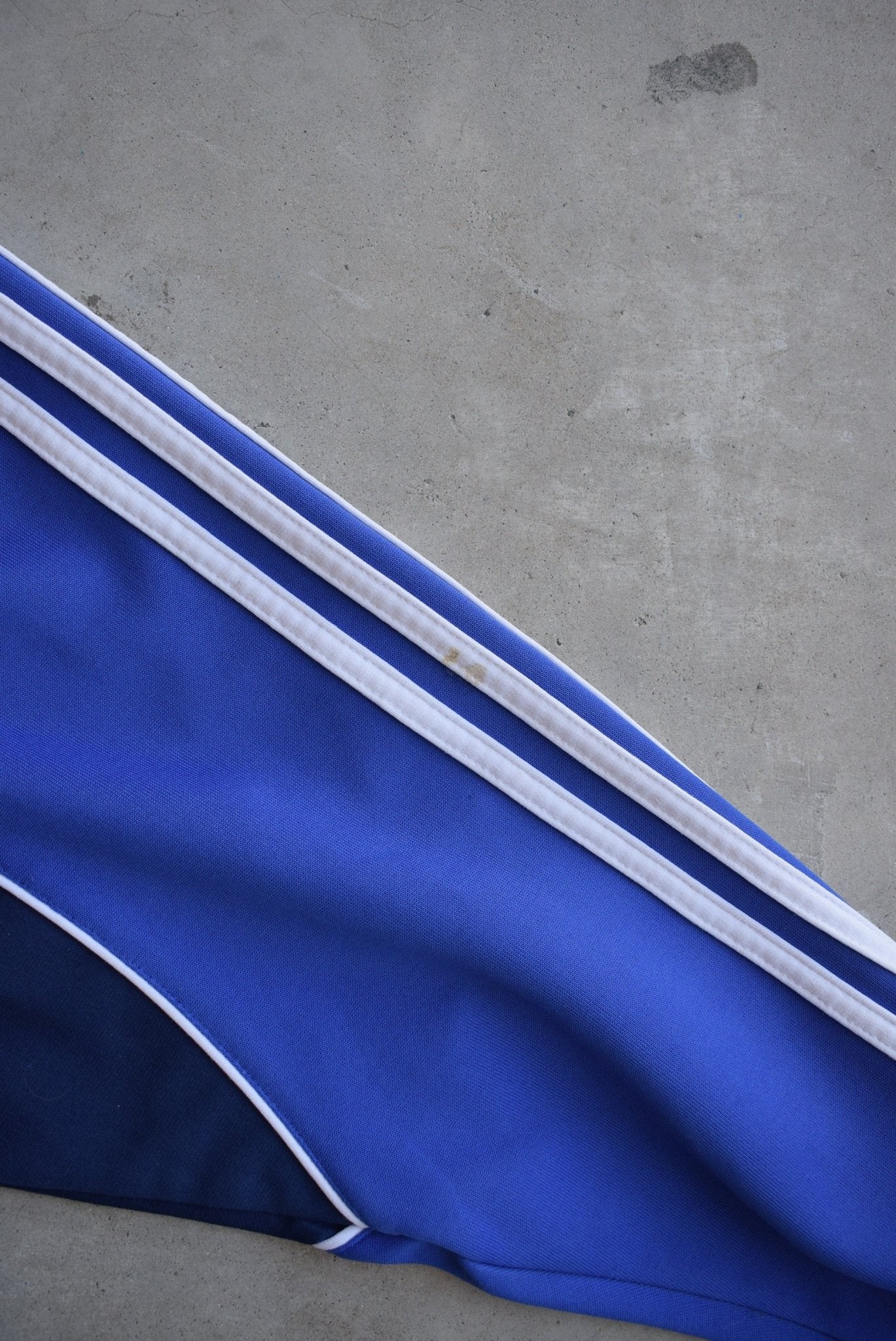 Adidas Blue Embroidered Logo Jacket — 1990s (S/M) - Retrospective Store