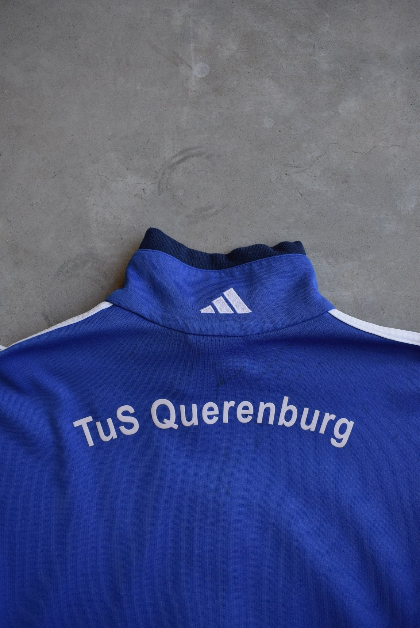 Adidas Blue Embroidered Logo Jacket — 1990s (S/M) - Retrospective Store
