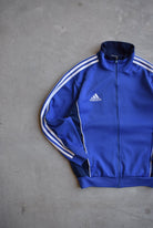 Adidas Blue Embroidered Logo Jacket — 1990s (S/M) - Retrospective Store