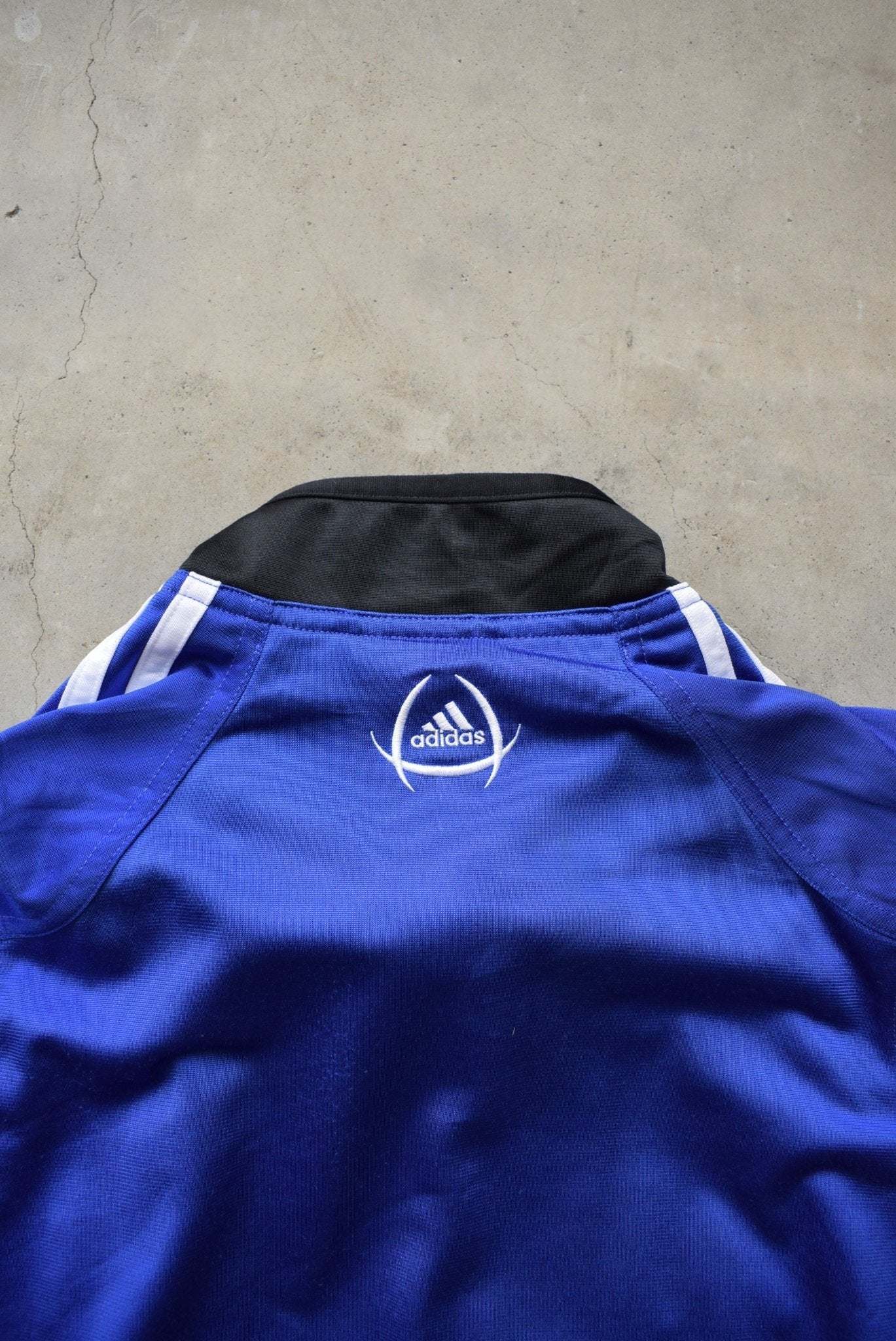 Adidas Blue Embroidered Logo Jacket — 2000s (M/L) - Retrospective Store