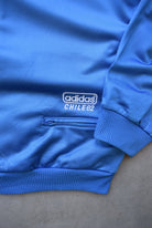 Adidas Blue Embroidered Spellout Jacket — 2000s (XL) - Retrospective Store