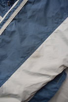 Adidas Blue & Grey Embroidered Spellout Jacket — 1990s (L) - Retrospective Store