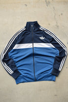 Adidas Blue & Navy Embroidered Logo Jacket — 2000s (L) - Retrospective Store
