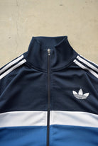 Adidas Blue & Navy Embroidered Logo Jacket — 2000s (L) - Retrospective Store