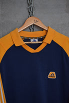 Adidas Classic Logo Embroidered Long Sleeve Polo — 2000s (XL) - Retrospective Store