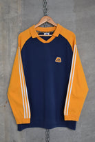 Adidas Classic Logo Embroidered Long Sleeve Polo — 2000s (XL) - Retrospective Store