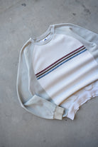Adidas Cream 3-Stripe Crewneck — 1990s (M) - Retrospective Store