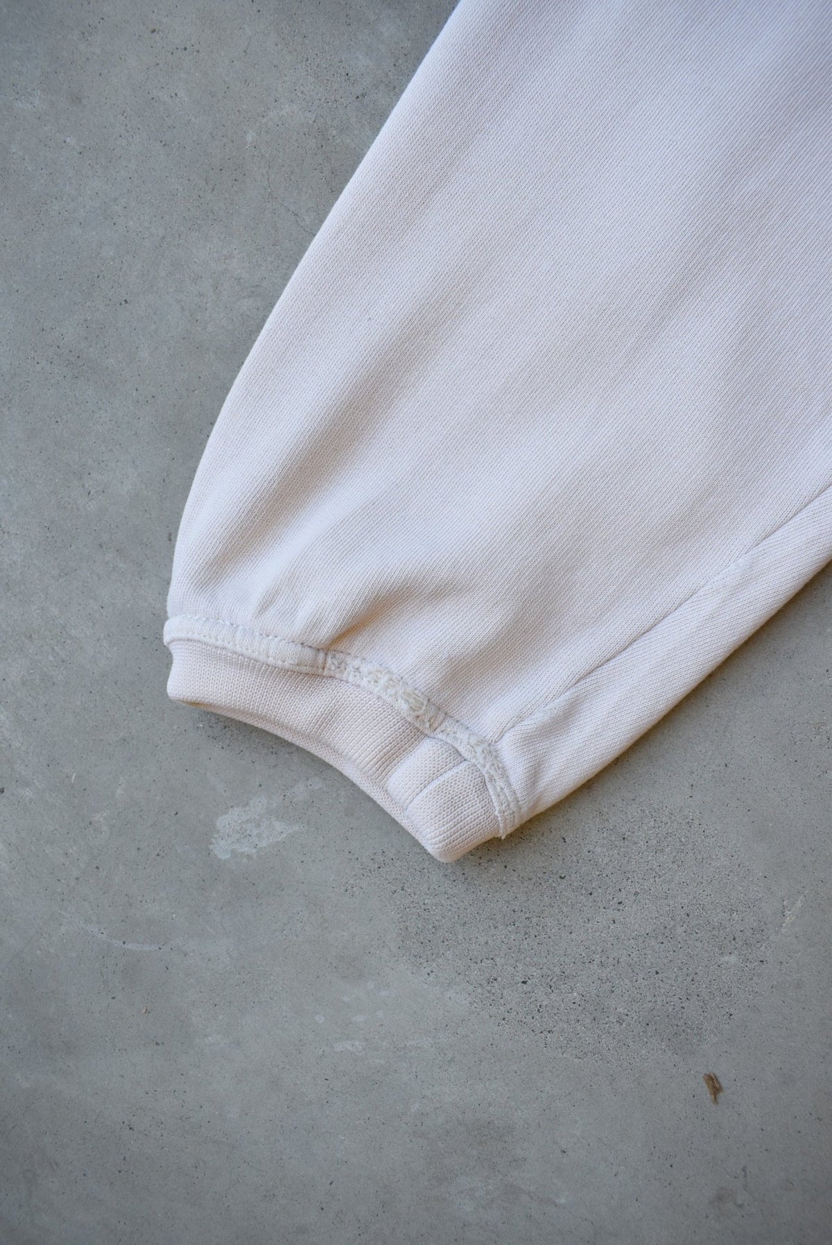 Adidas Cream Embroidered Spellout Crewneck — 1990s (L) - Retrospective Store