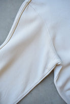 Adidas Cream Embroidered Spellout Crewneck — 1990s (M) - Retrospective Store