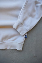 Adidas Cream Embroidered Spellout Crewneck — 1990s (M/L) - Retrospective Store