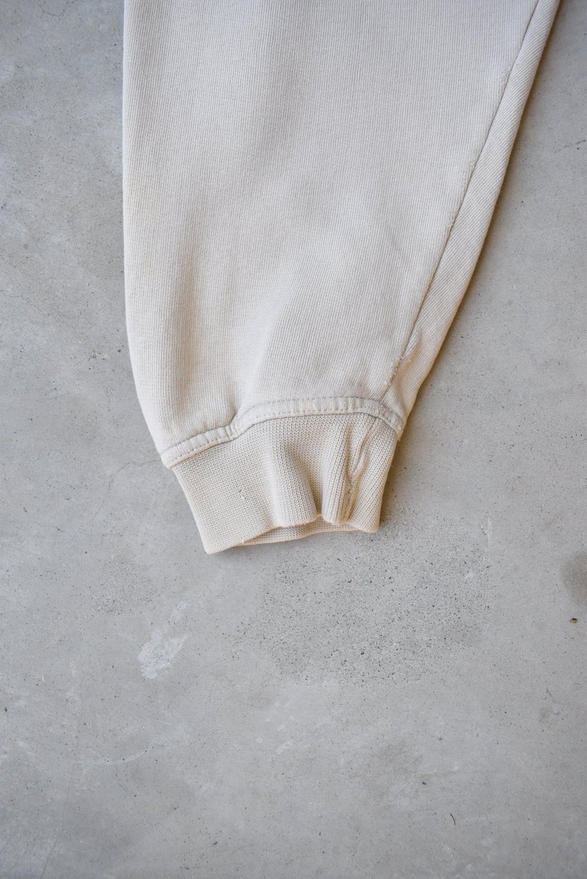 Adidas Cream Embroidered Spellout Hoodie — 1990s (S/M) - Retrospective Store