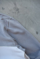 Adidas Cream & Grey Embroidered Spellout Quarter Zip — 1990s (XL) - Retrospective Store