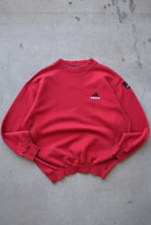 Adidas Equipment Red Embroidered Spellout Crewneck — 1990s (L/XL) - Retrospective Store