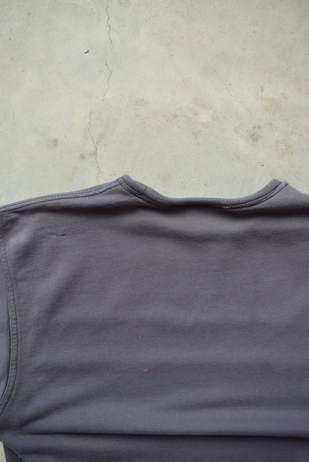Adidas Faded-Black Embroidered Spellout Crewneck — 1990s (M) - Retrospective Store