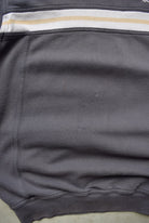 Adidas Faded-Black Embroidered Spellout Crewneck — 1990s (M) - Retrospective Store