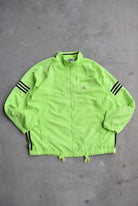 Adidas Fluorescent Green Embroidered Logo Jacket — 2000s (M) - Retrospective Store