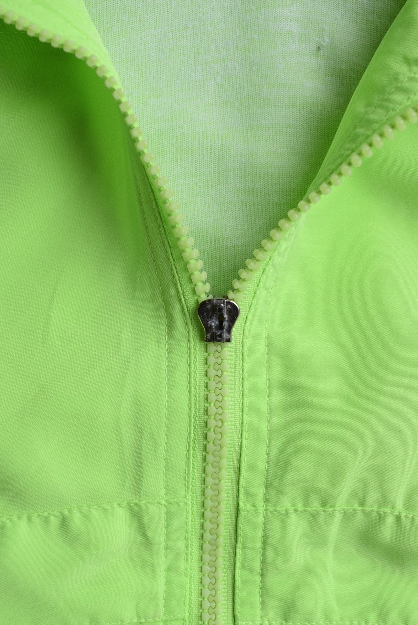 Adidas Fluorescent Green Embroidered Logo Jacket — 2000s (M) - Retrospective Store