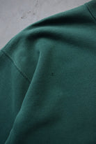 Adidas Green Embroidered Logo Crewneck — 1990s (XXL) - Retrospective Store