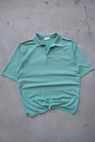 Adidas Green Embroidered Logo Polo — 1990s (L) - Retrospective Store