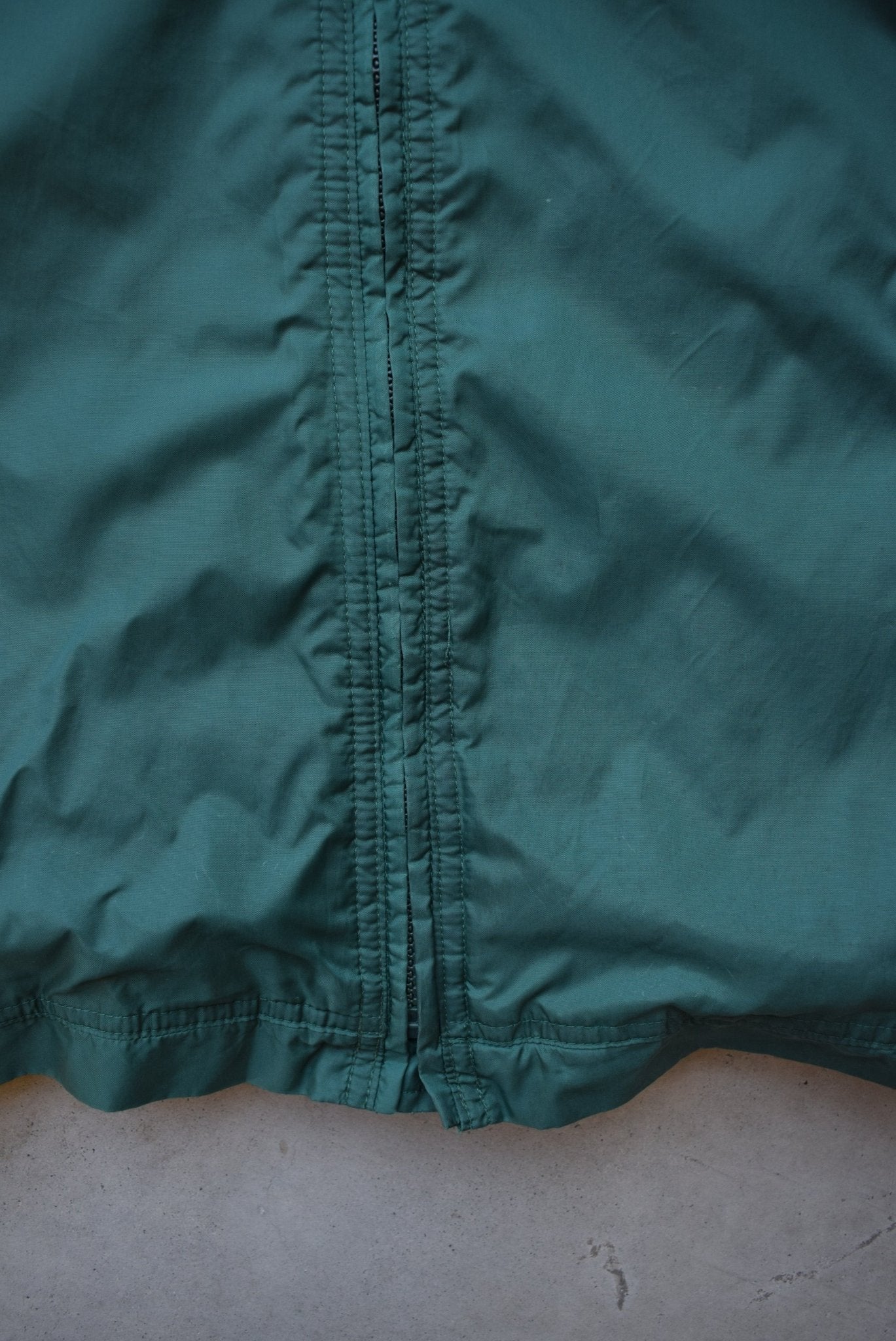 Adidas Green Embroidered Spellout Heavyweight Jacket — 1990s (L) - Retrospective Store