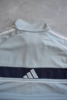Adidas Grey Embroidered Logo Jacket — 2000s (XL) - Retrospective Store