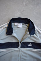 Adidas Grey Embroidered Logo Jacket — 2000s (XL) - Retrospective Store