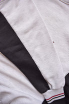 Adidas Grey Embroidered Spellout Crewneck — 1990s (M/L) - Retrospective Store