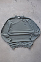 Adidas Moss-Green Embroidered Spellout Crewneck — 1990s (L) - Retrospective Store