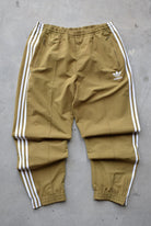 Adidas Mustard Embroidered Logo Track Pants — 2000s (XL) - Retrospective Store