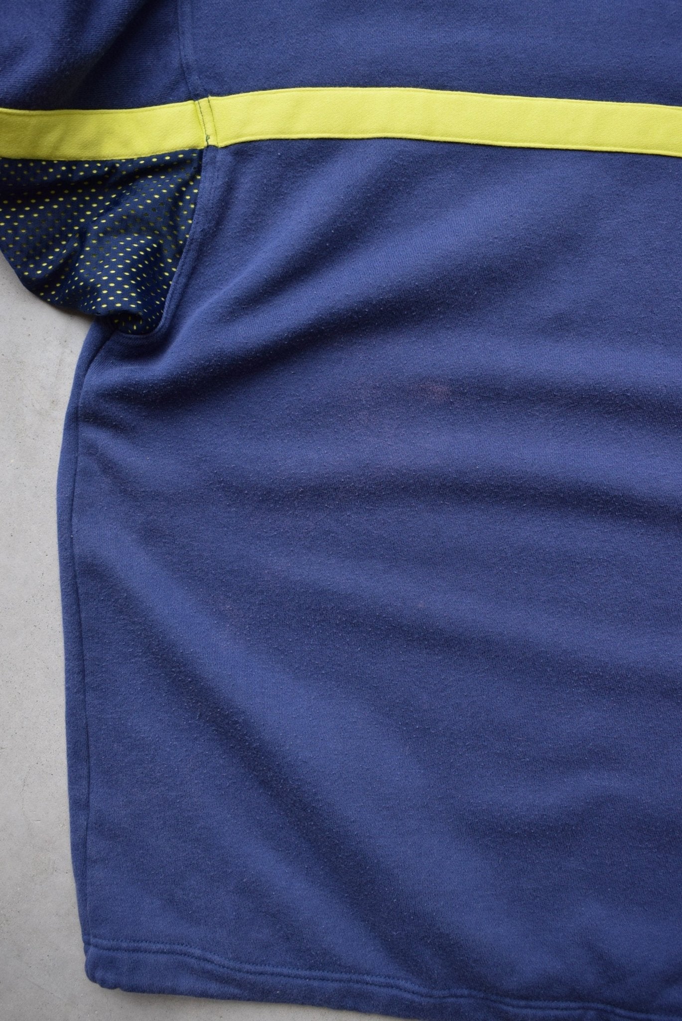 Adidas Navy Embroidered Logo Crewneck — 2000s (L) - Retrospective Store