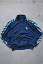 Adidas Navy Embroidered Logo Jacket — 2000s (L) - Retrospective Store