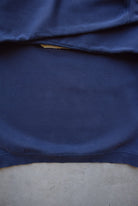 Adidas Navy Embroidered Spellout Crewneck — 1990s (L) - Retrospective Store