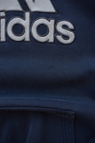 Adidas Navy Embroidered Spellout Hoodie — 2000s (L) - Retrospective Store