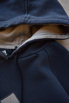 Adidas Navy Embroidered Spellout Hoodie — 2000s (L) - Retrospective Store