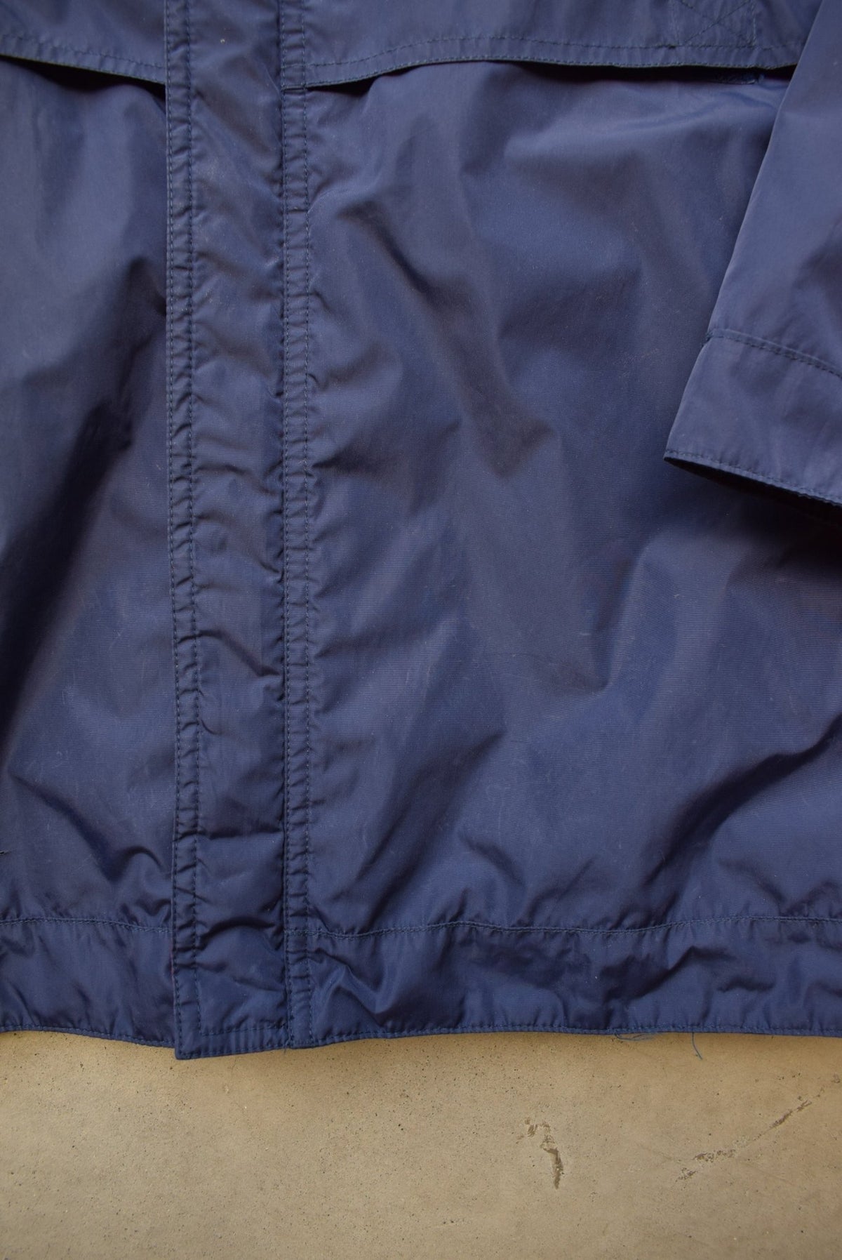 Adidas Navy Embroidered Spellout Jacket — 1990s (M/L) - Retrospective Store
