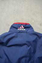 Adidas Navy Embroidered Spellout Jacket — 1990s (M/L) - Retrospective Store
