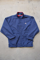 Adidas Navy Embroidered Spellout Jacket — 1990s (M/L) - Retrospective Store