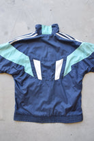Adidas Navy Embroidered Spellout Jacket — 1990s (S) - Retrospective Store