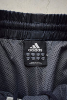 Adidas Navy & Grey Embroidered Logo Track Pants — 2000s (S) - Retrospective Store
