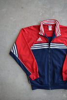 Adidas Navy & Red Embroidered Logo Jacket — 2000s (M) - Retrospective Store