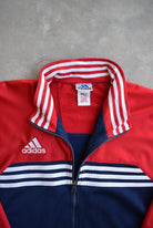 Adidas Navy & Red Embroidered Logo Jacket — 2000s (M) - Retrospective Store