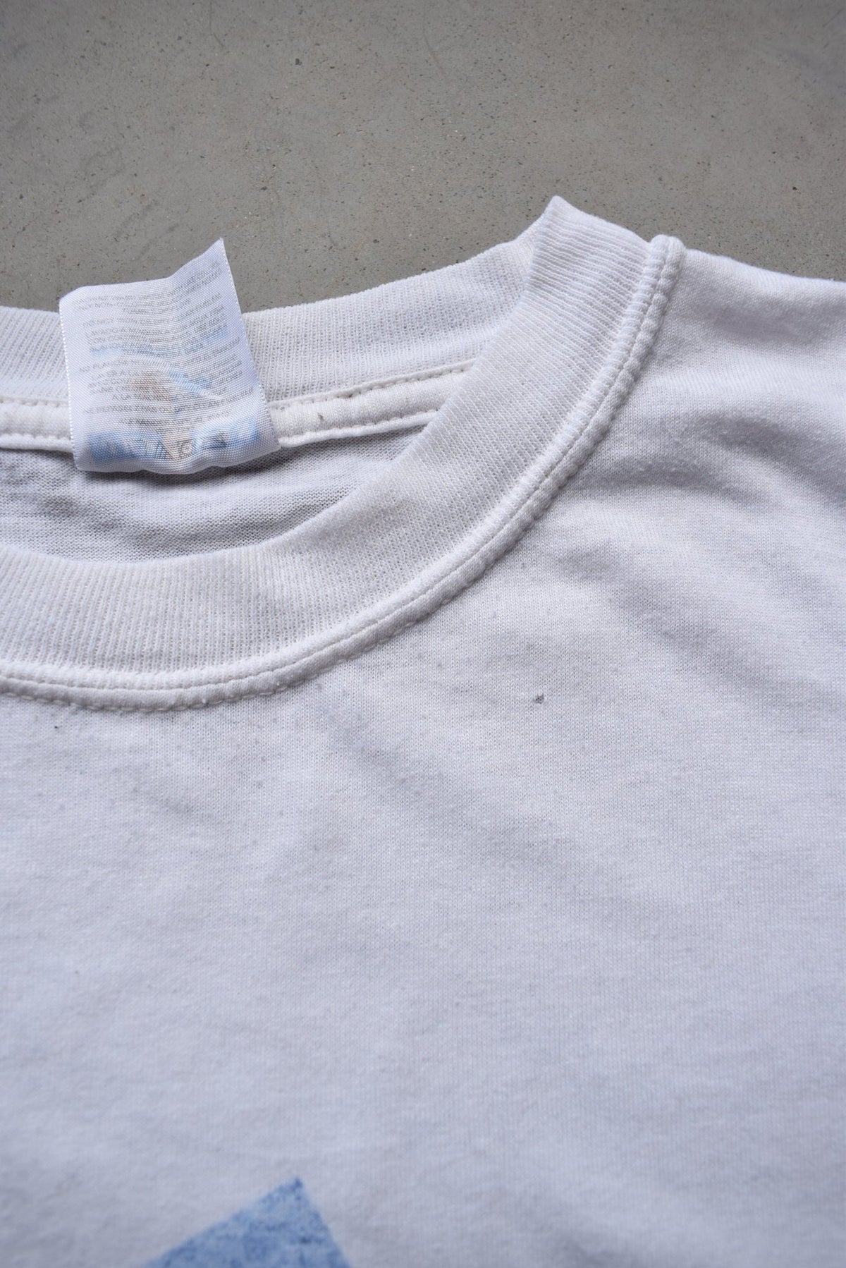 Adidas Parody 'Badass' White Graphic Tee — 1990s (XL) - Retrospective Store