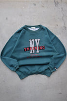 Adidas Phys. Ed. Dept. Green Embroidered Spellout Crewneck — 1990s (M/L) - Retrospective Store