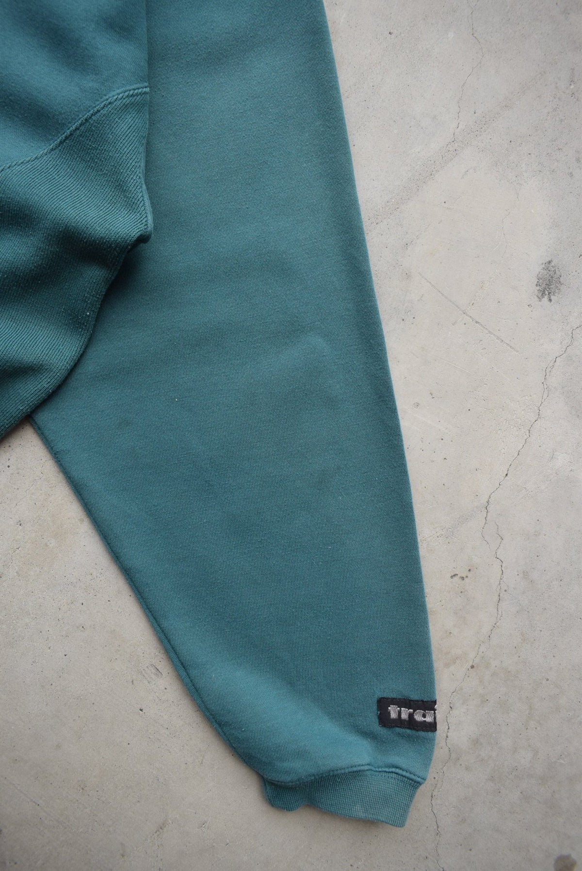 Adidas Phys. Ed. Dept. Green Embroidered Spellout Crewneck — 1990s (M/L) - Retrospective Store