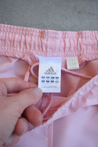 Adidas Pink Embroidered 3/4 Track Pants — 2000s (M) - Retrospective Store